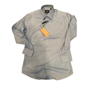 Scotch & Soda Dress Shirt Mens 15.5/39 Modern Fit Long Sleeve Button Up Blue NWT